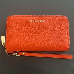 michael kors wallet *orange*